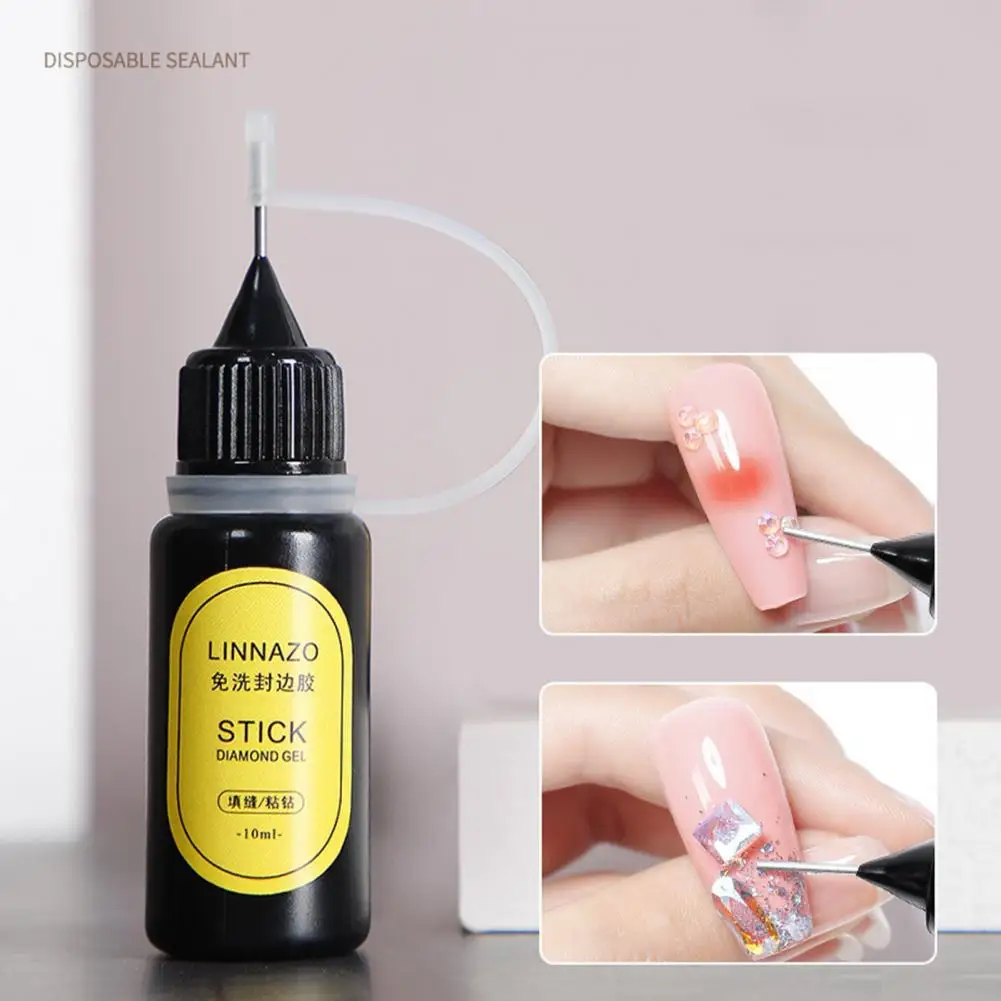 

Convenient Excellent Rhinestones Crystal Jewelry Adhesive Nail Glue Compact Manicures Adhesive Fast Drying Nail Supplies