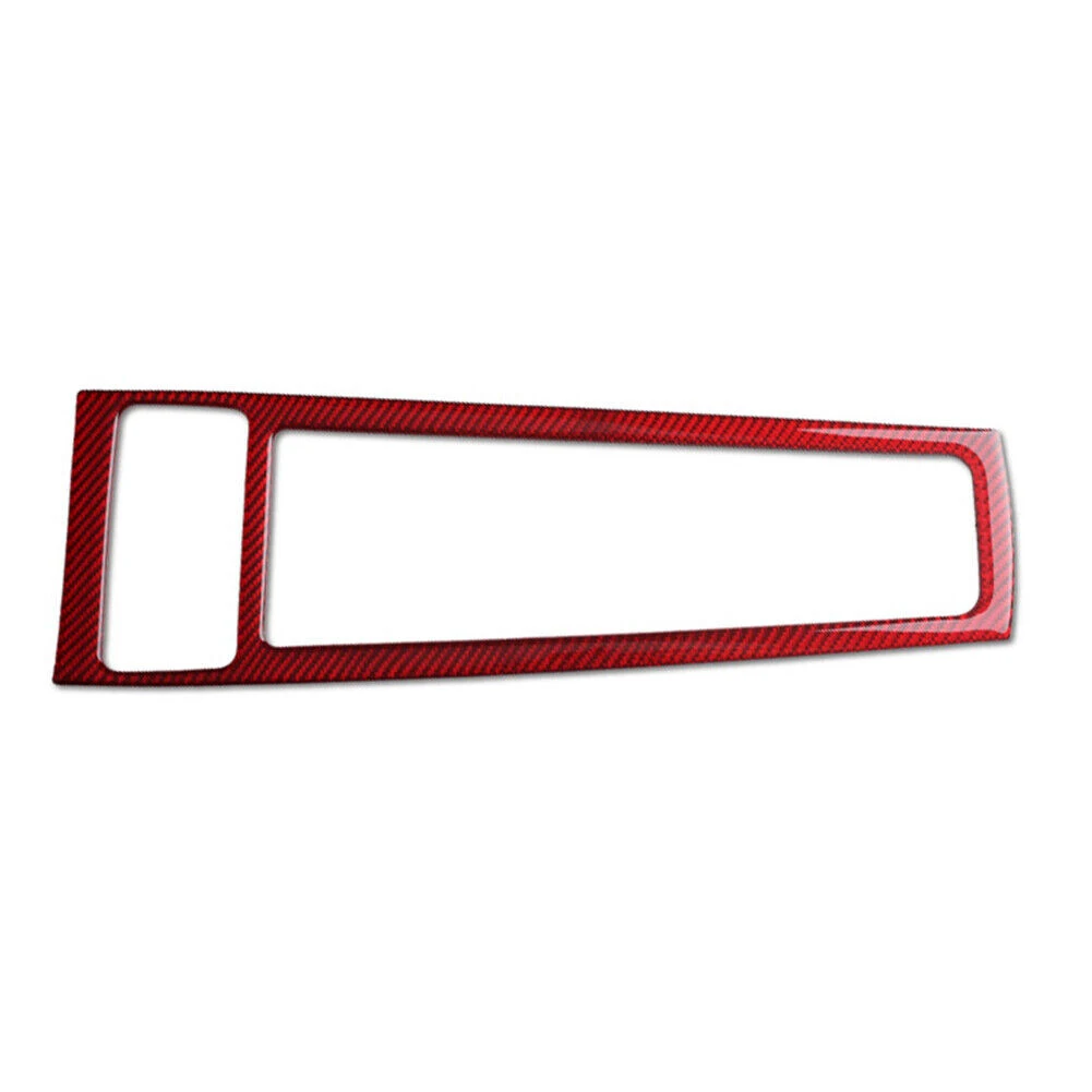 

Elevate Your Driving Experience Red Carbon Fiber Gear Shift Frame Panel Cover Trim for Porsche Macan 2014 2019