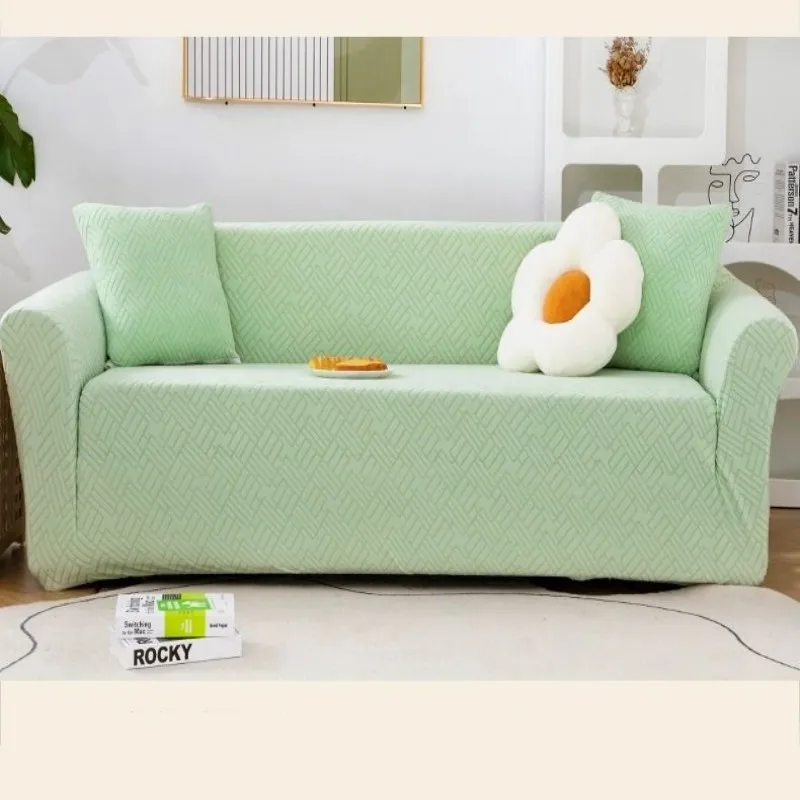 

Integrated All-Inclusive Sofa Cover, Elastic Slipcover, Non-Slip, Anti-Scratch, Universal, Simple, Four Seasons