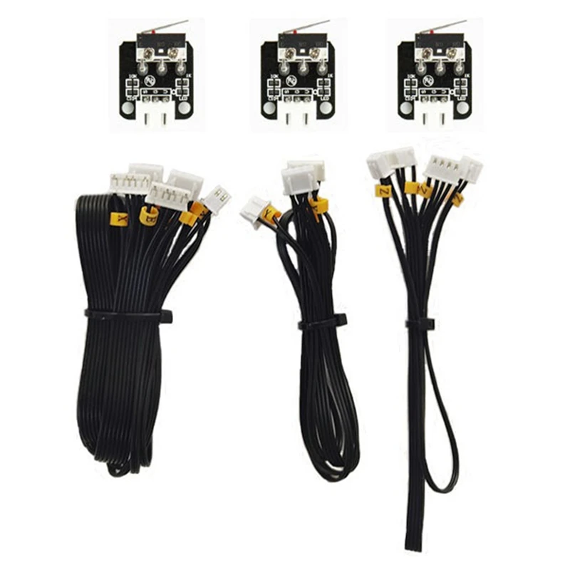 

For Ender 3 Series 3D Printers, X Y Z Axis Motor Lines Limit Lines, Including 3 Limit Switches