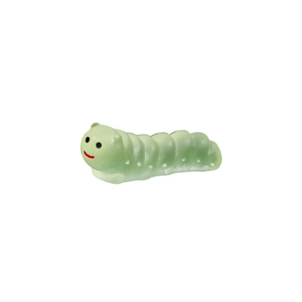 

Cute Resin Caterpillar Figurines Decorative Simulation Glowing in Dark Caterpillar Luminous Miniature Caterpillar Aquarium