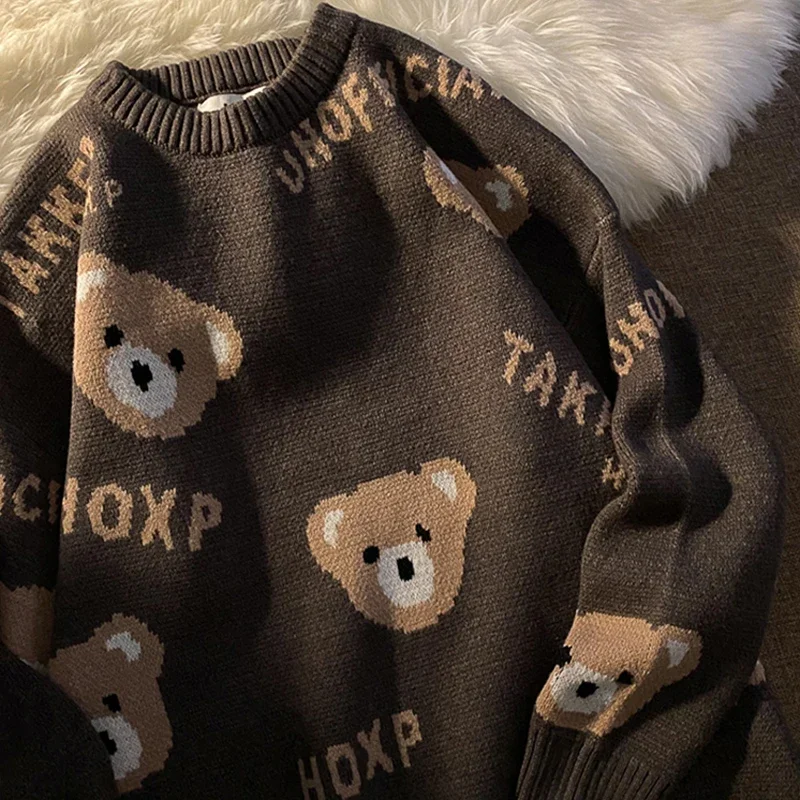 Женский свитер оверсайз Y2k Топы umper осень Аниме пуловер готический с длинным