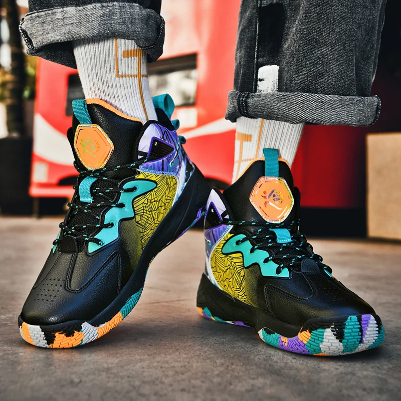 Autumn Winter Fashion Basketball Shoes for Men Women Comfotable Leather Sneakers Basket Men Professional Basketball Man Sneakers