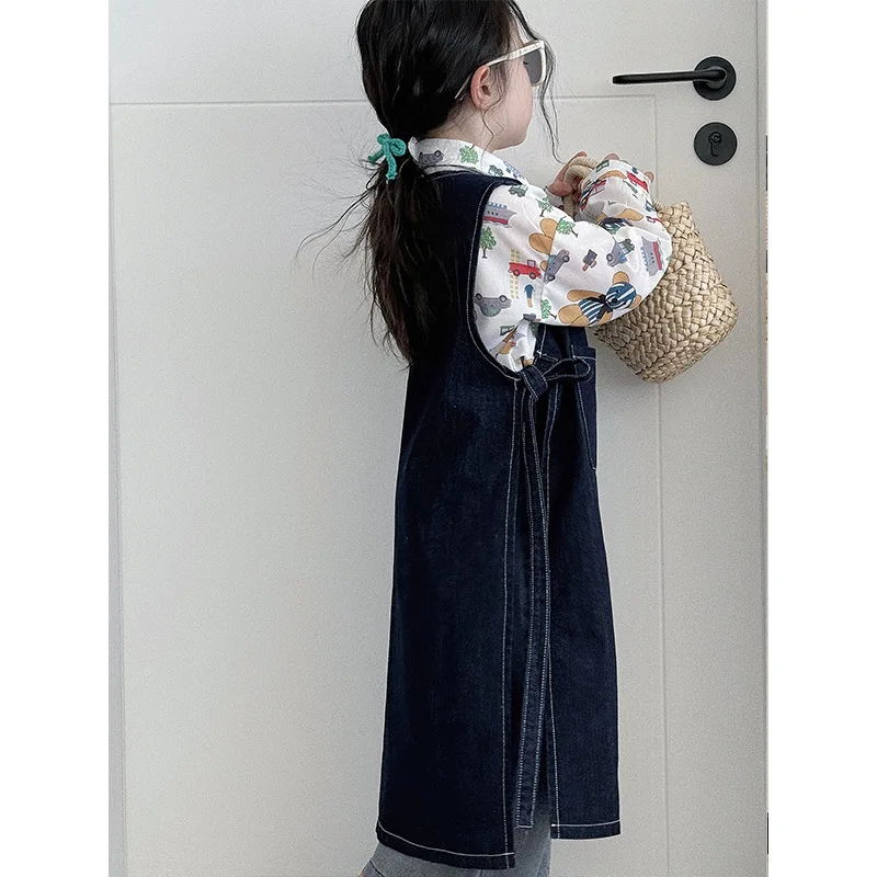 Платье для девочек ковбойские юбки детская джинсовая юбка Новинка весна-лето 2024