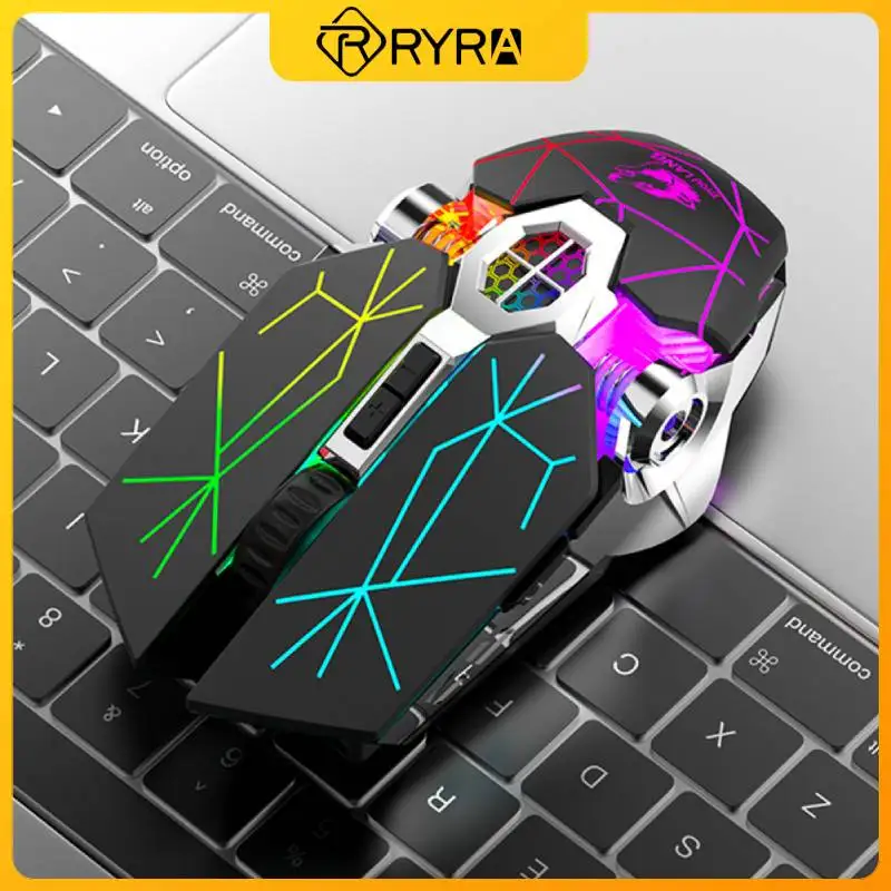

Мышь Компьютерная RYRA X13 игровая аккумуляторная Бесшумная эргономичная со светодиодный Ной подсветкой, 2,4 ГГц