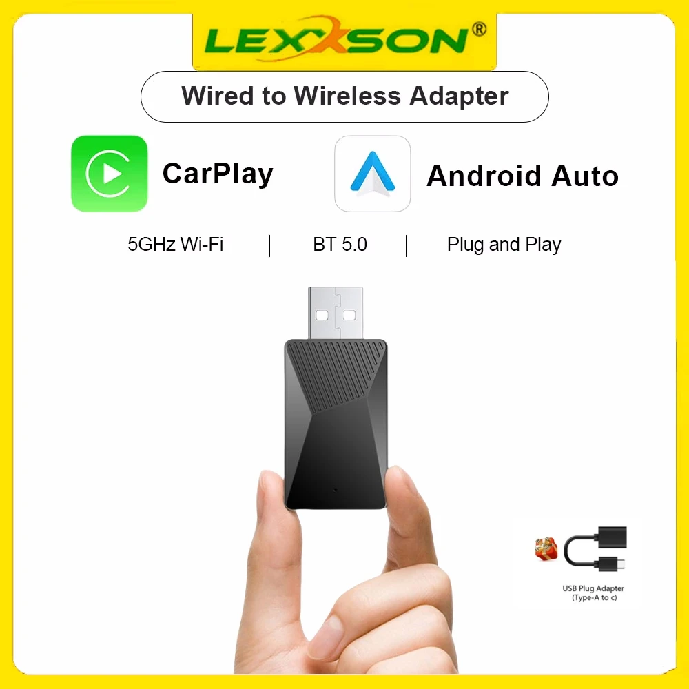 NEW Wireless CarPlay Android Auto Adapter Smart Mini Box Plug And Play WiFi Fast Connect Universal For Nissan