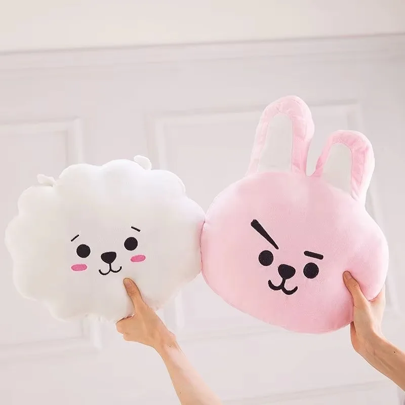 Фото Плюшевая кукла BT21 Kawaii 30 см, подушка в форме мультяшного персонажа, милые аниме-аксессуары, мягкая игрушка, подарок на день рождения №4