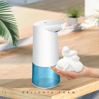 infrared 450ml automatic sensor soap dispenser automatic foam hand washer desktop smart home white for kitchens and bathroom