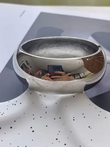 Гладкая поверхность, круглый широкий серебряный металлический браслет для женщин, глянцевый геометрический многослойный штабелируемый браслет в стиле панк, повседневные ювелирные изделия