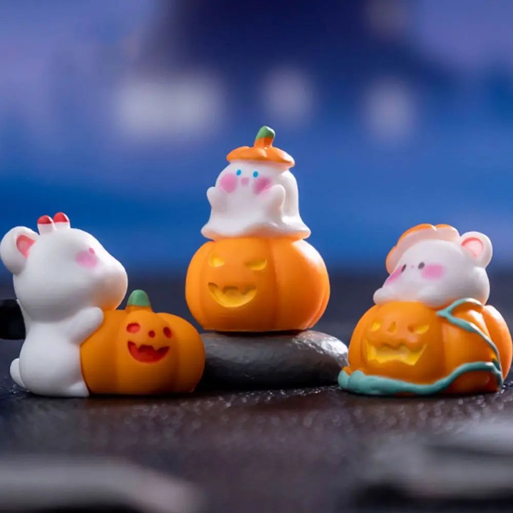 Аксессуары для Хэллоуина мультяшная тыква медведь кукла из смолы разноцветный