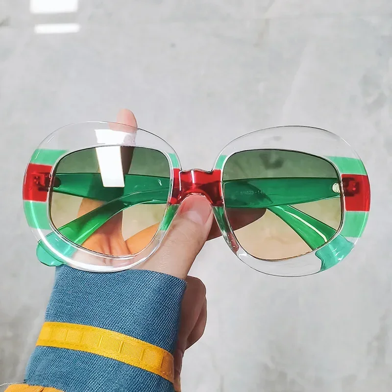 

Fashion Women Vintage Colorful Oval Eyewear Trending Popular Men Sun Glasses Shades UV400 Oval Oversized Round Sunglasses