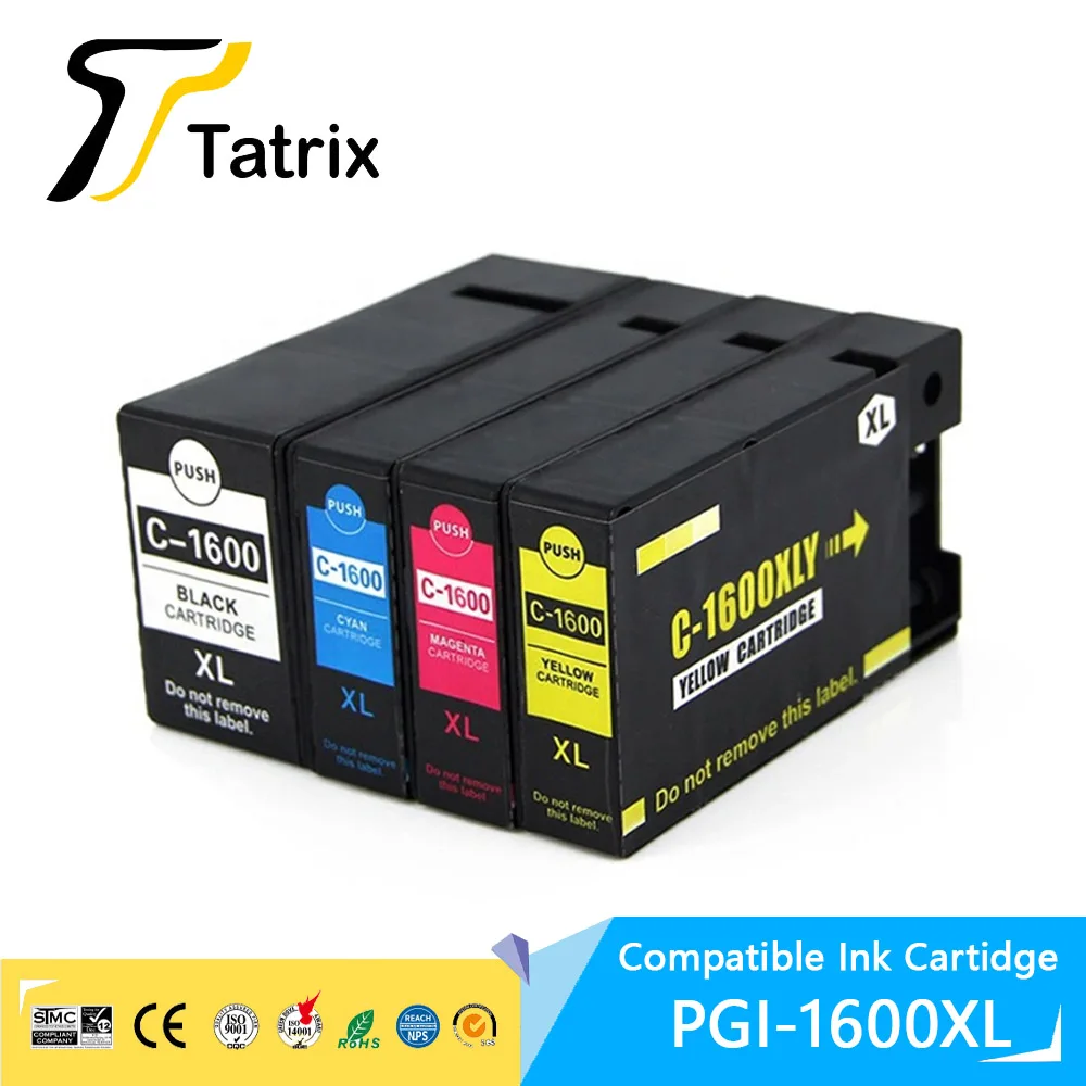 

Tatrix PGI1600 XL CANON 1600 compatible for canon ink cartridge MAXIFY MB2060 MB2160 MB2060/MB2160/MB2360/MB2760 Printer