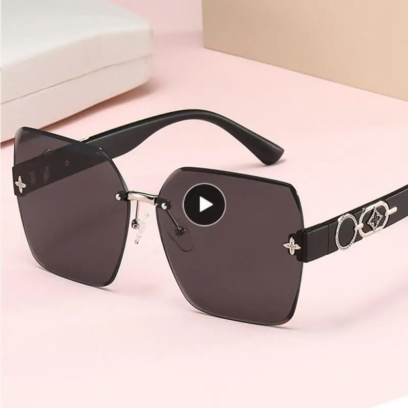 

Vintage Fashion Ultraviolet-proof Sunglasses Polarized Frameless Sunglasses Rimless Shades Gafas Sol Mujer Cut Edge Uv400 Summer
