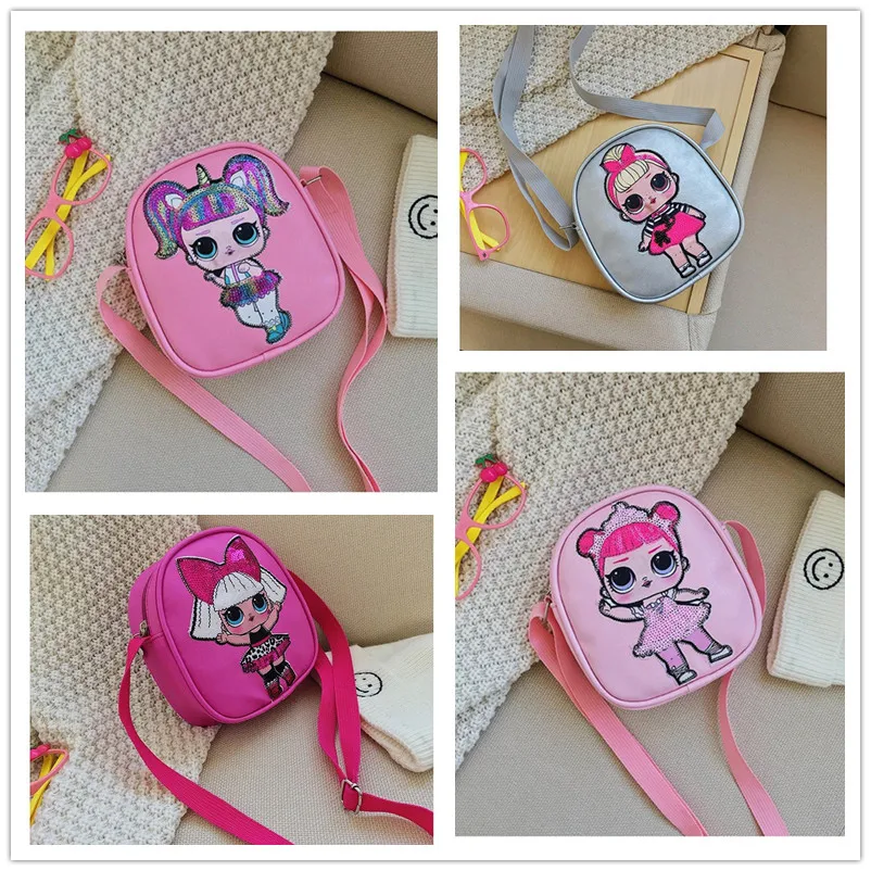 

LoL New Cartoon Surprise Doll Princess Shoulder Bag Pu Shoulder Messenger Bag Children's Bag Cartoon Travel Coin Purse Girl Gift