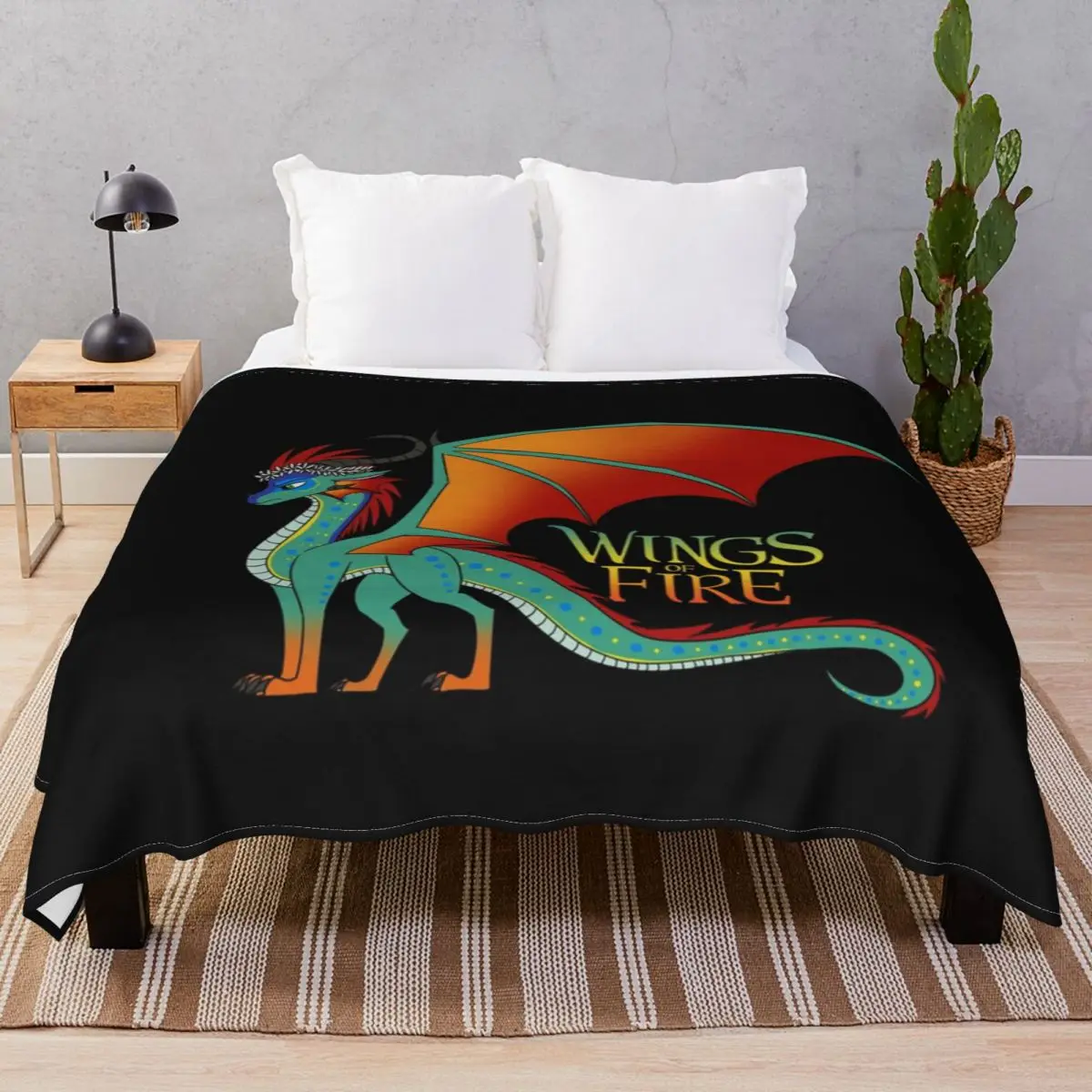 Wings Of Fire Glory Dragon Blanket Flannel Autumn/Winter Lightweight Unisex Throw Blankets for Bed Home Couch Travel Office