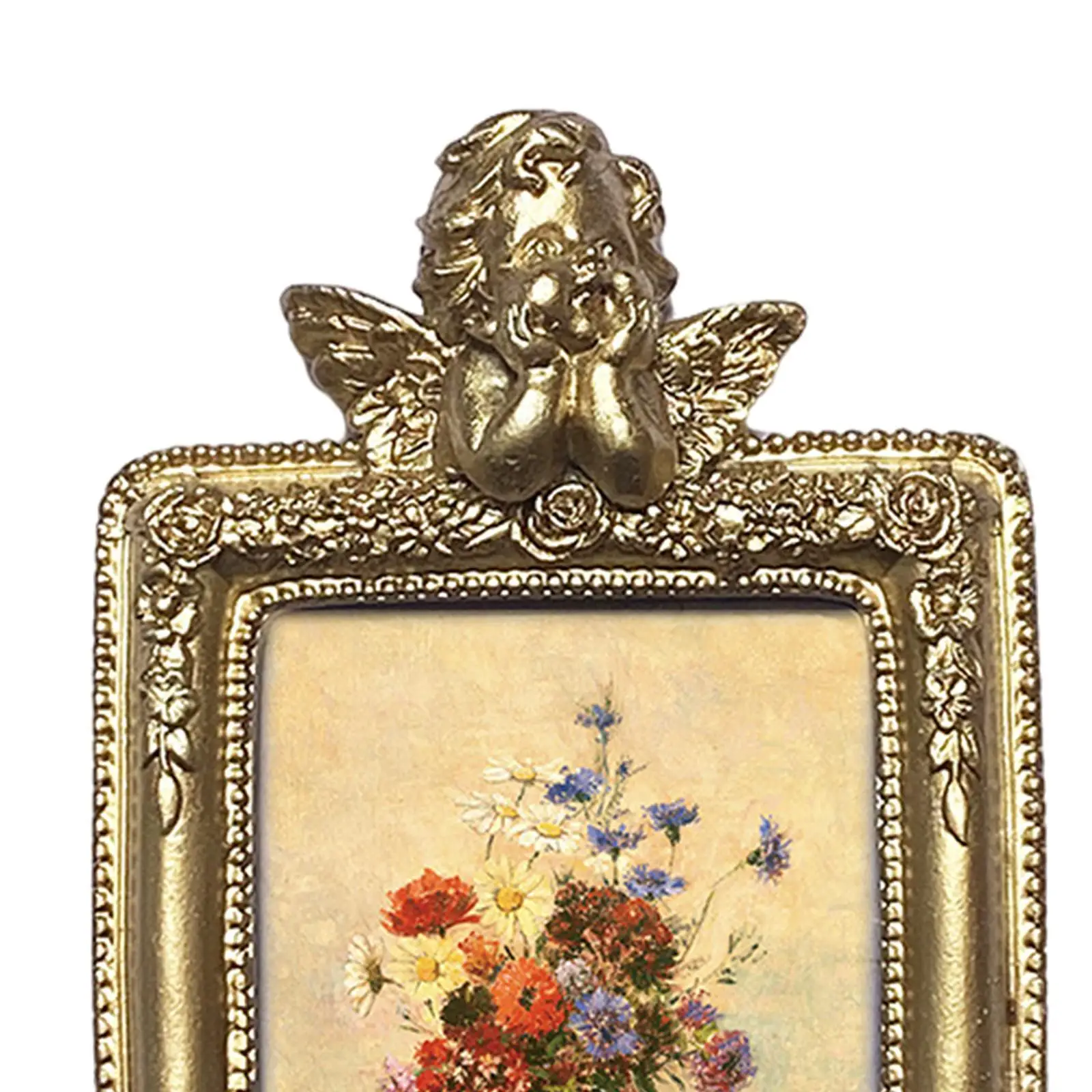 Рамка для фотографий в античном стиле, рамка для фотографий, витрина для карт, с отверстием 21, 5x19 см, овальная