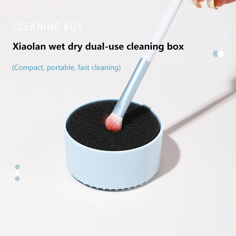 Кисть для макияжа коробка сухой чистки двойное использование кисти теней век