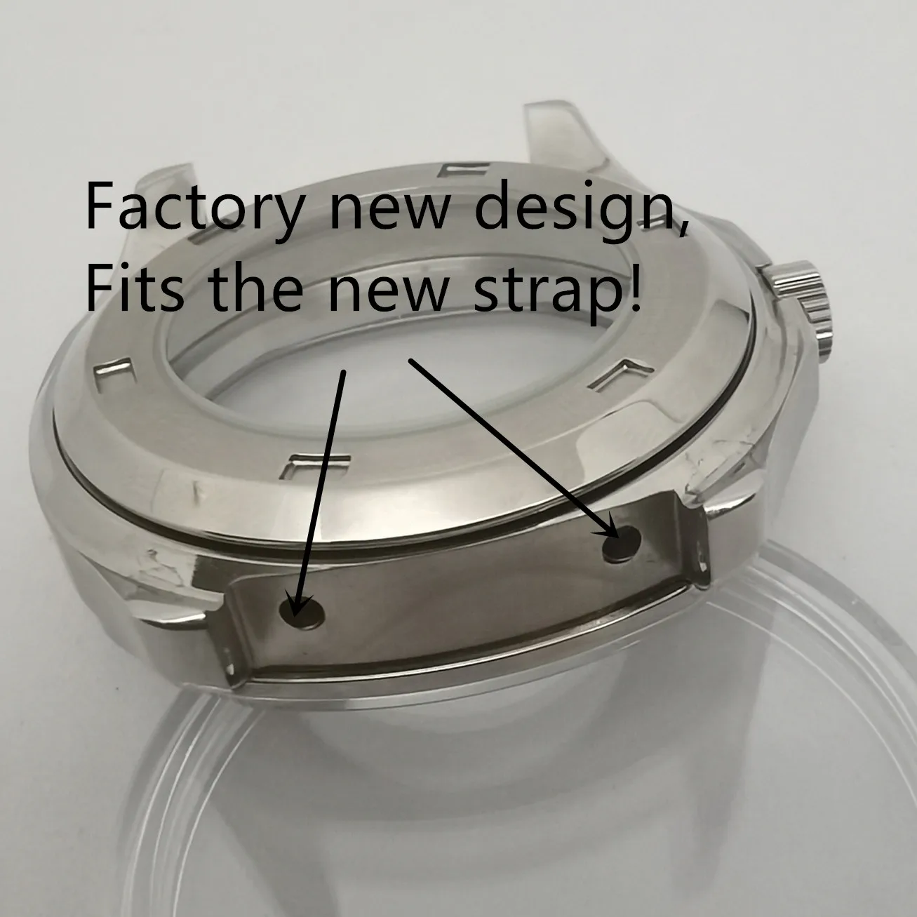 41mm AQUANAUT Square Stainless Steel Case Fits Japan NH35 NH36 Automatic Movement Tape Combination