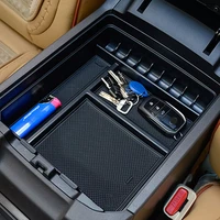 organizer storage box auto abs black accessories central console for toyota land cruiser prado 120 fj120