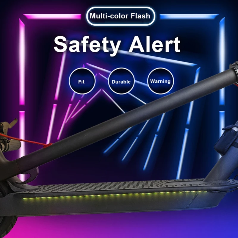 Светодиодный фонарик в полоску лампа RGB для электроскутера Xiaomi Mijia M365 скейтборда