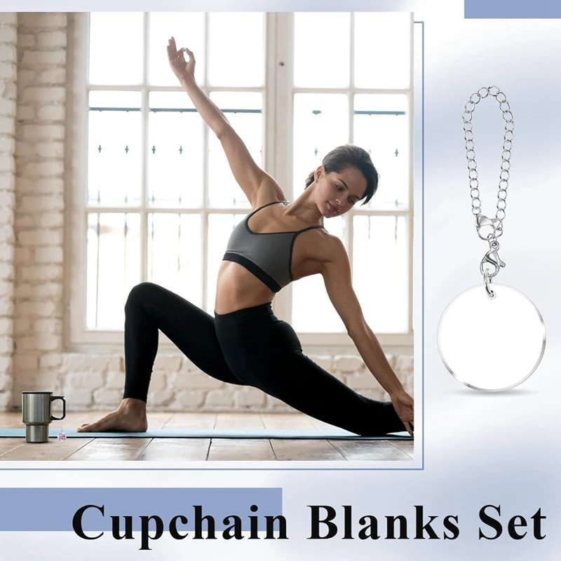 Сублимационные очаровательные аксессуары для чашки Имя ID стакана односторонние