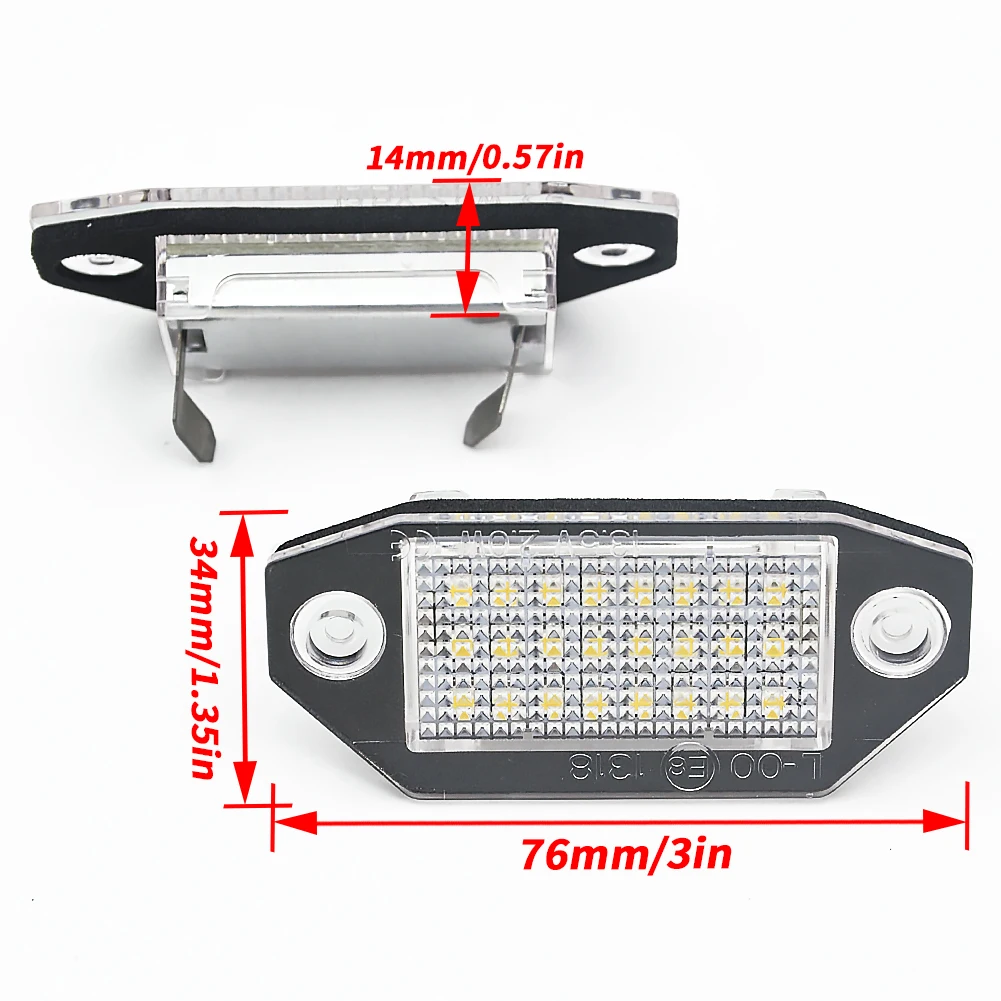 

Factory Sales 2Pcs 24SMD No Error LED Number License Plate Light Lamp For Ford Mondeo MK3 2000-2007