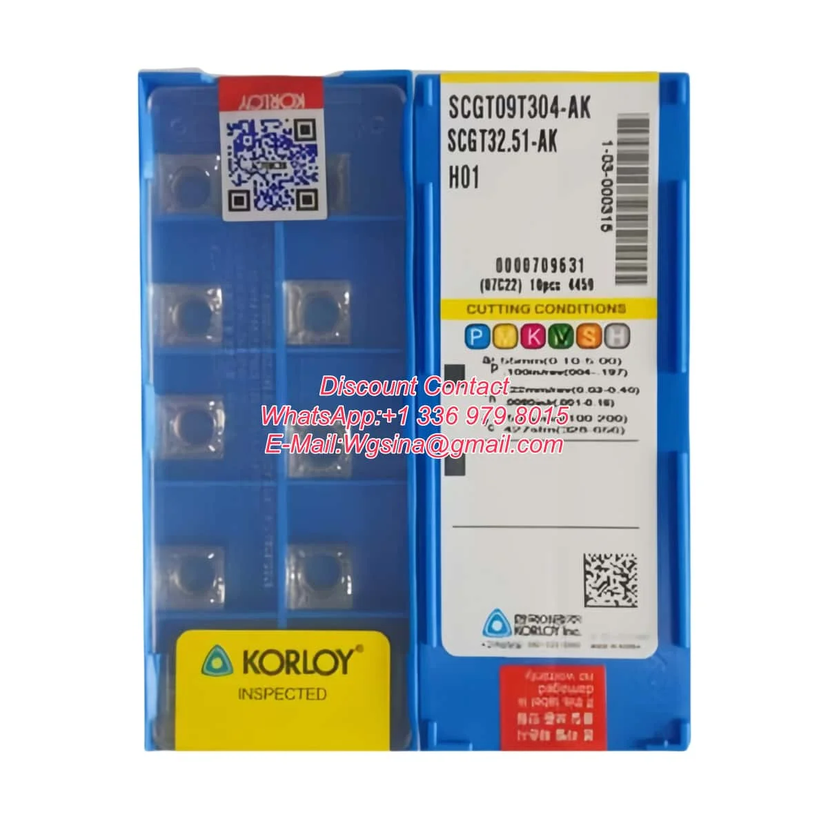 Фото KORLOY Оригинальный SCGT SCGT120404 SCGT120408 SCGT09T304 SCGT09T308 AK H01 Твердосплавные токарные пластины для отделки Фреза №1