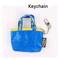 fashion bag keychain personality creative blue coin purse keychain popular headphone set pendant simple wild gift car key ring
