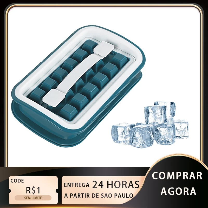 

2 in 1 Ice Cube Machine with 18 Ice Molds for Kitchen & Bar Accessories