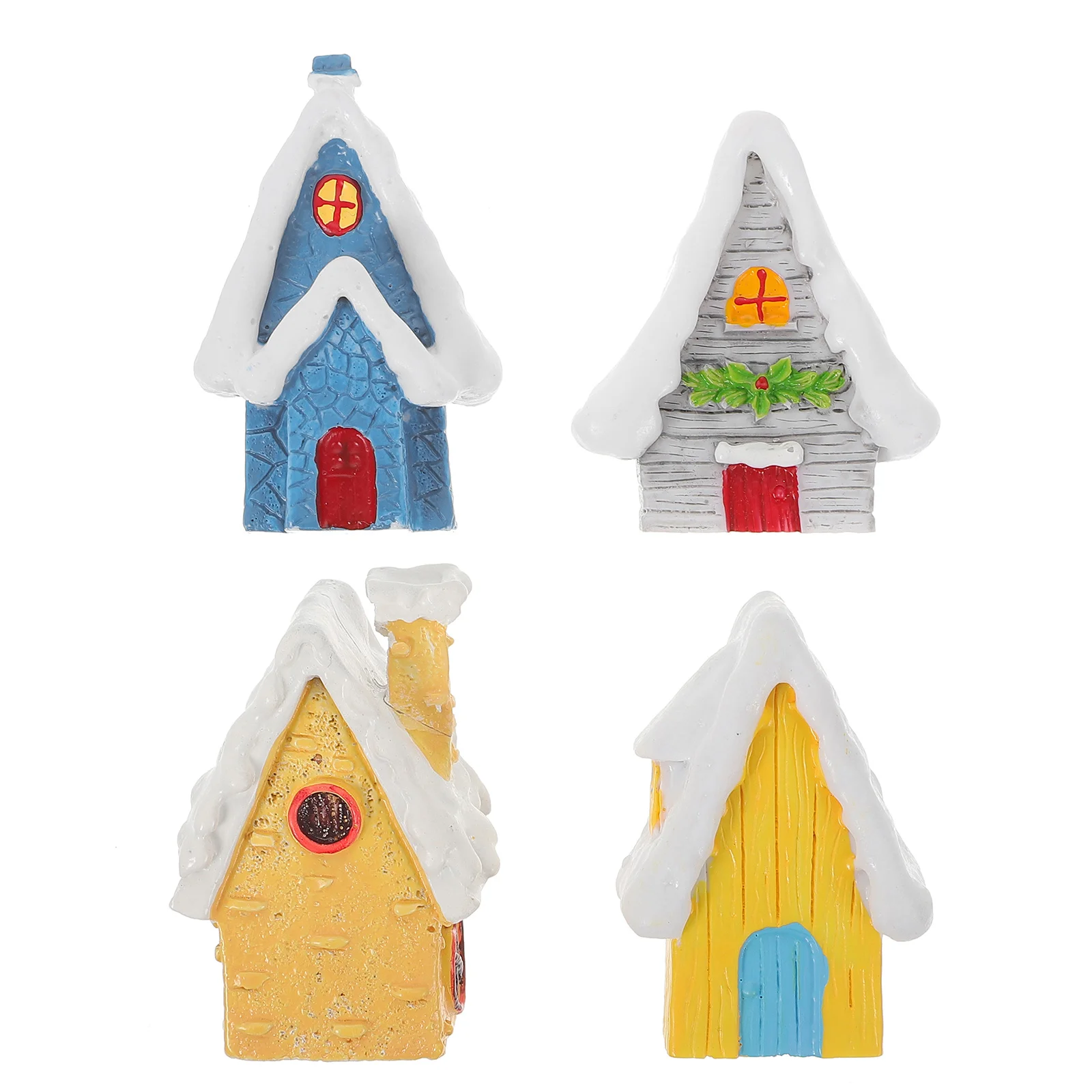 

Aquarium House Resin Christmas Ornaments Decor Fish Village Cave Hideouts Themed Thematic Tank Micro Landscape Miniature Holiday