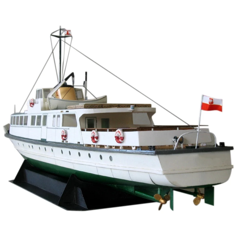 

-DIY Paper Model 1:100 Polish Coast Ferry Ship Assemble Hand Work 3D Puzzle Game Kids Toy