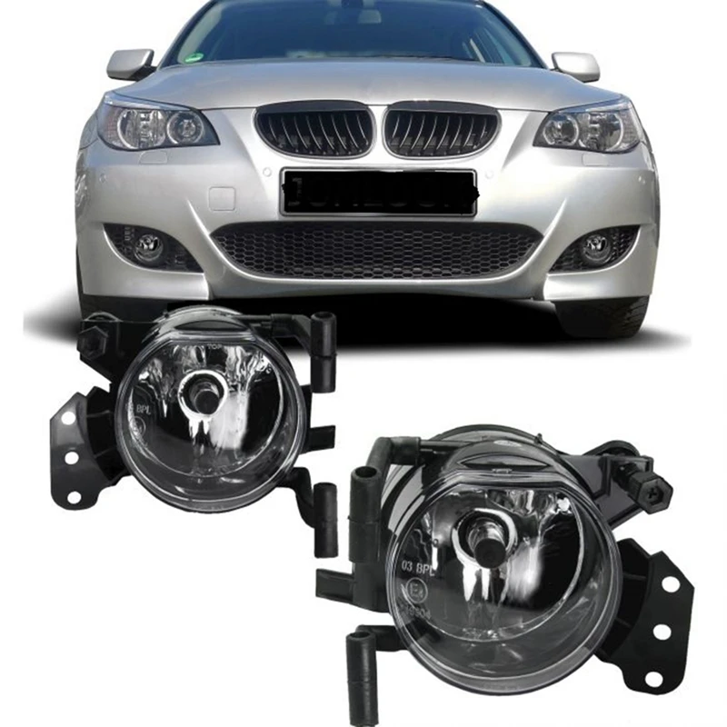 Фото Fog Lights Assembly For -BMW 3 5 6 Series E60 E61 E90 E91 E63 E64 X3 E83 Front Bumper Fog Lamp 6317691079163176910792 №3