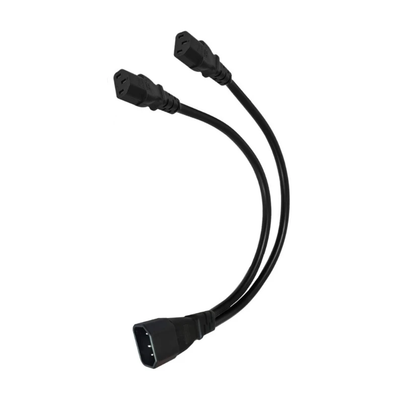 Разветвитель кабеля питания IEC 320 C14 папа на 2x C13 мама сверхмощный удлинитель