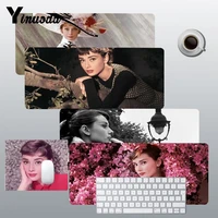 audrey hepburn gaming mousepad l xl xxl gamer mouse pad size for office long table mat kawaii desk for teen girls for bedroom