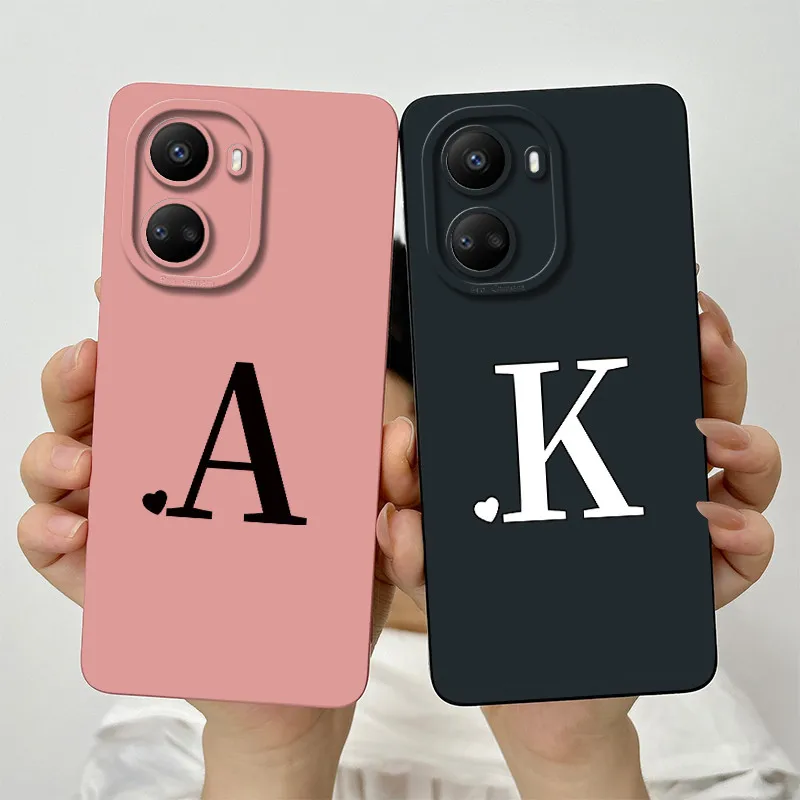 For Huawei nova 10 SE Case Nova 10se Phone BNE-LX1 BNE-LX3 NOVA10SE Cute Couple Letters Square Shockproof Back Cover