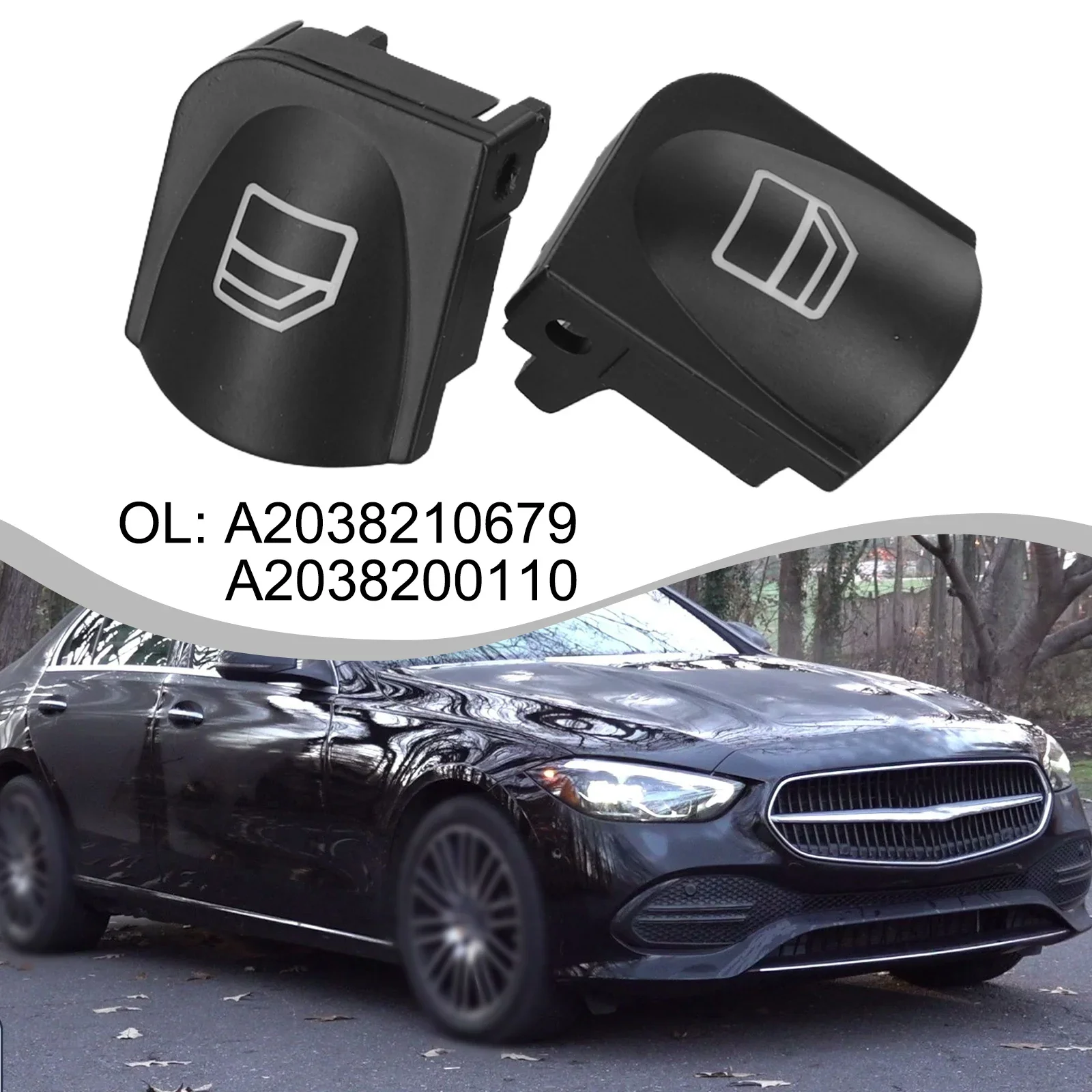 

Автомобильный переключатель стеклоподъемника, крышка, кнопка для Mercedes C Class W203 для W209, комплект, автоматический переключатель управления подъемом стекла двери