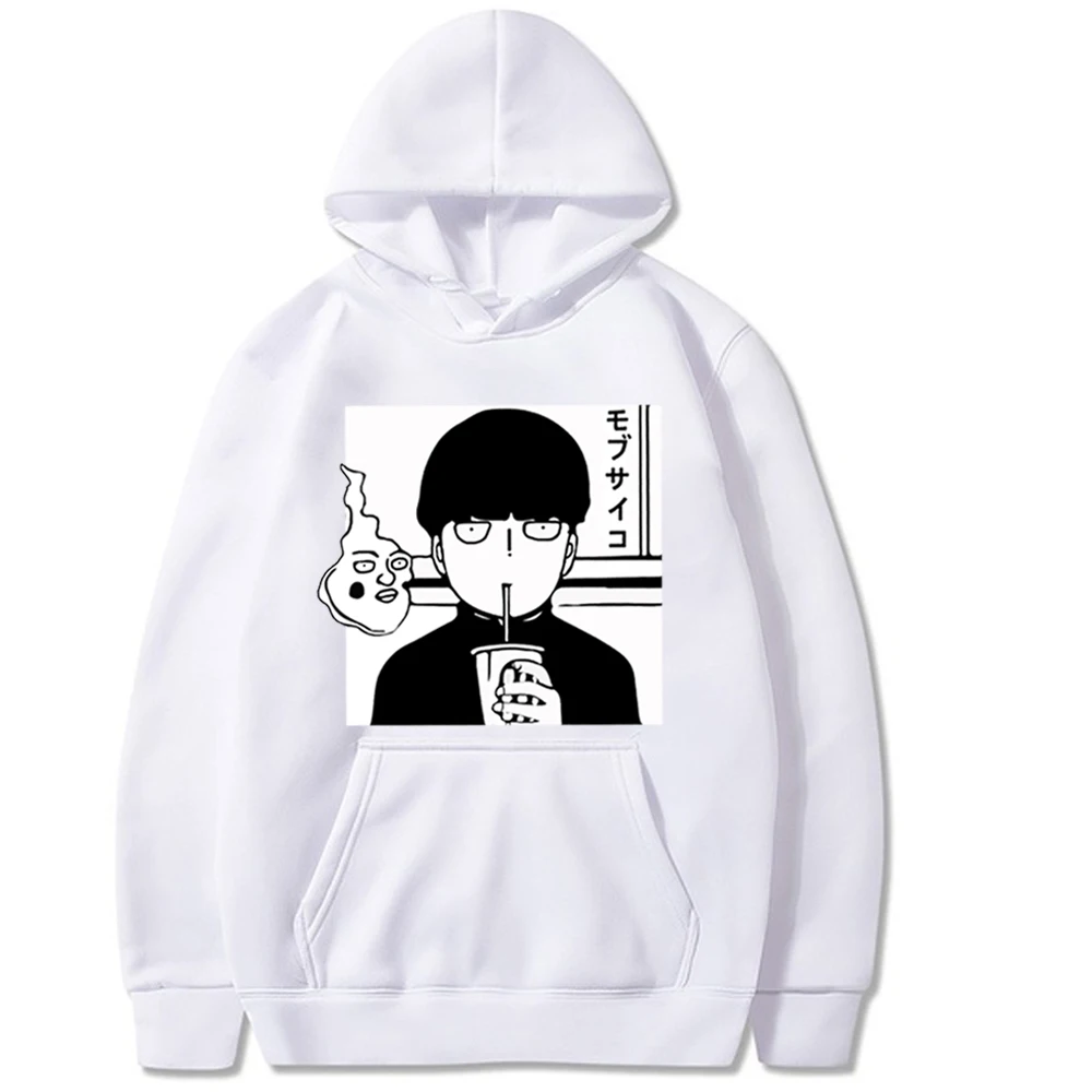 

Anime Manga Hoodies Mob Psycho 100 Print Streetwear Fashion Oversized Sweatshirts Hoodie Men Women Pullovers Tracksuits Tops