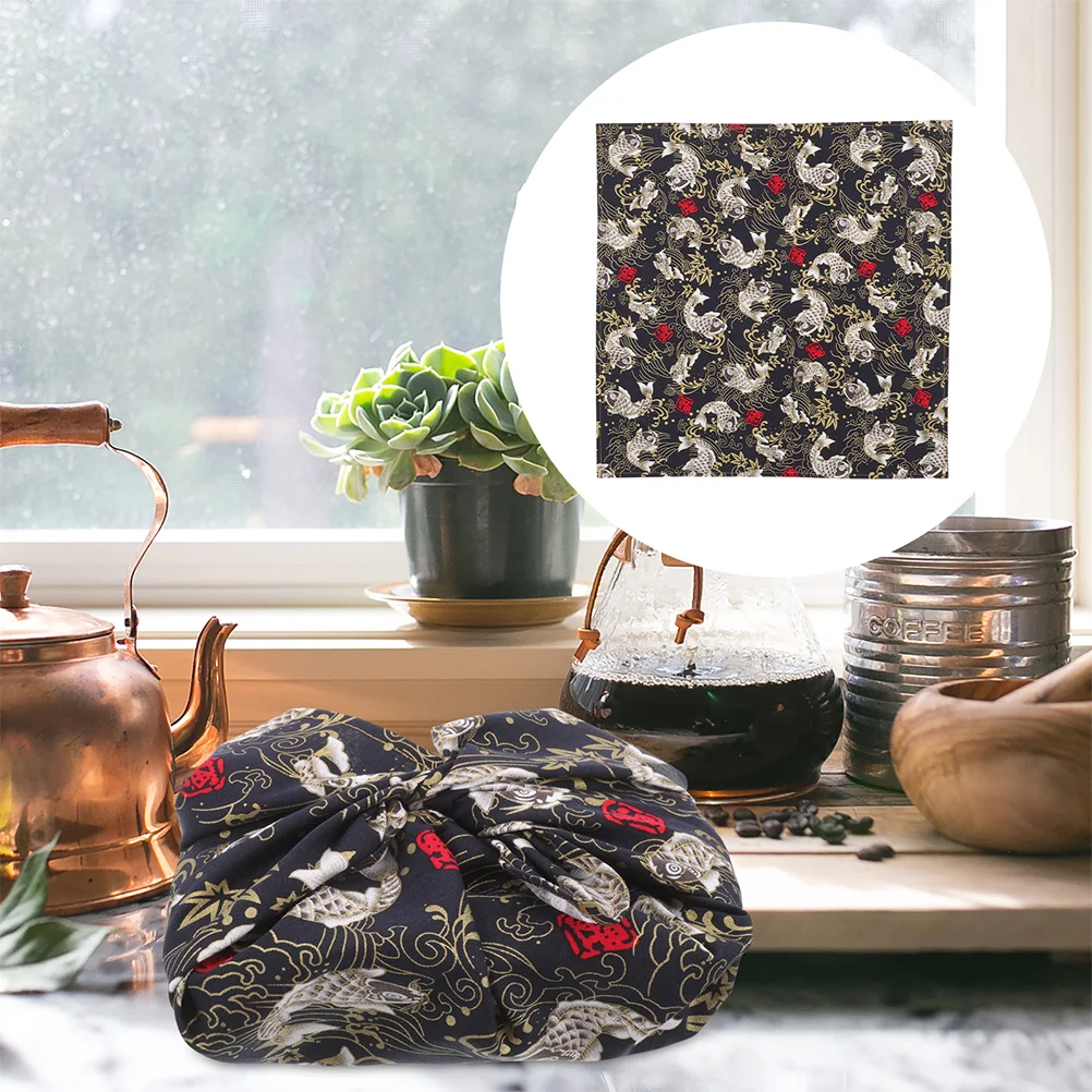 Кои Карп Furoshiki Украшение на день рождения для девочек Хлопковая упаковочная