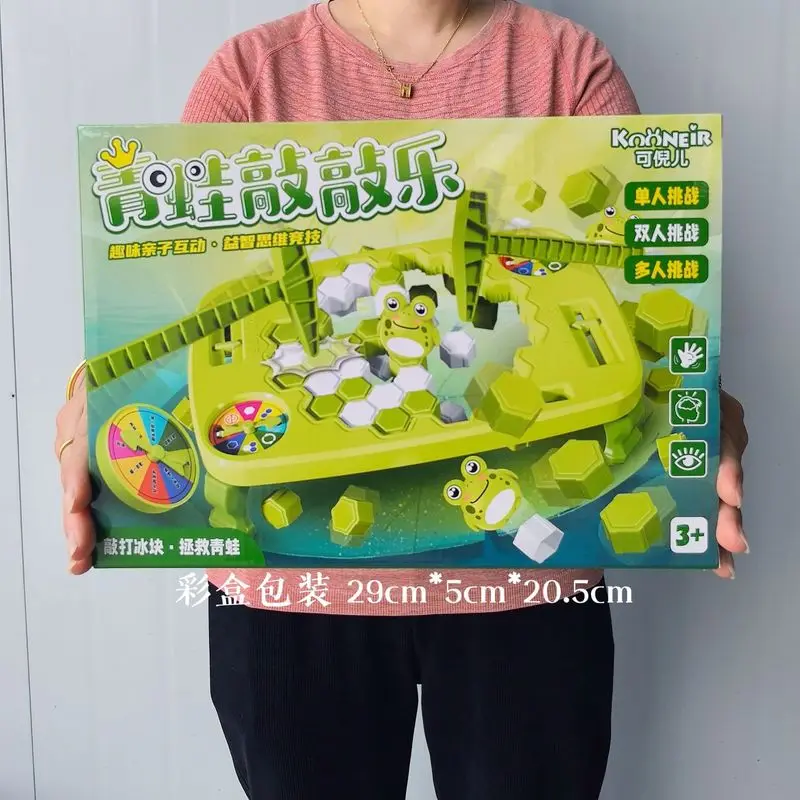 Лягушка стук забавный ледяной пингвин детский настольная игрушка развивающая