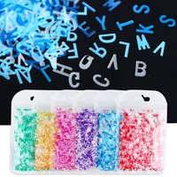 english letter sequin resin glitter filling mix alphabet paillette filler for epoxy resin silicone mold keychain diy accessories