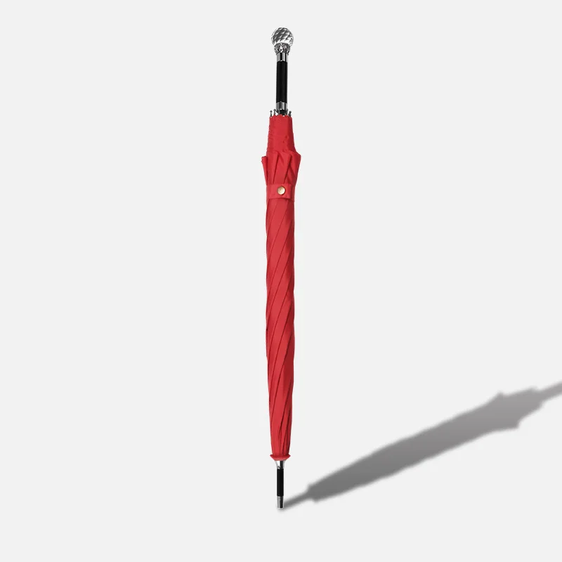 Зонт женский с длинной ручкой роскошный корейский Прочный Зонтик кристаллами