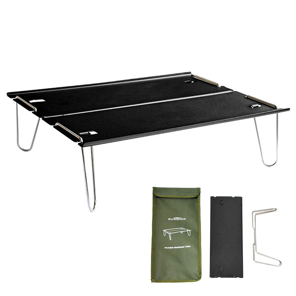 

Маленький складной стол, Сверхлегкий компактный стол для кемпинга, портативный стол для пикника из алюминиевого сплава для улицы, рыбалки, походов, барбекю