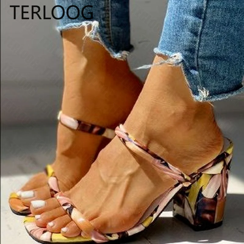 

Сандалии женские на высоком каблуке, дизайнерские туфли-лодочки, шлепанцы, обувь для вечевечерние, сланцы, модная обувь с ремешком на пятке, ...