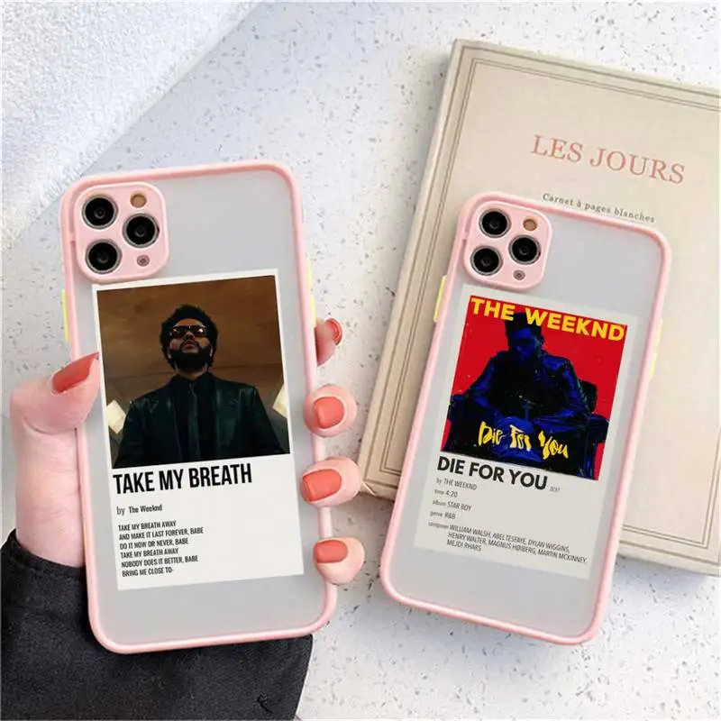 

The Weeknd Minimalist Poster Phone Case matte transparent For iphone 14 11 12 13 plus mini x xs xr pro max cover