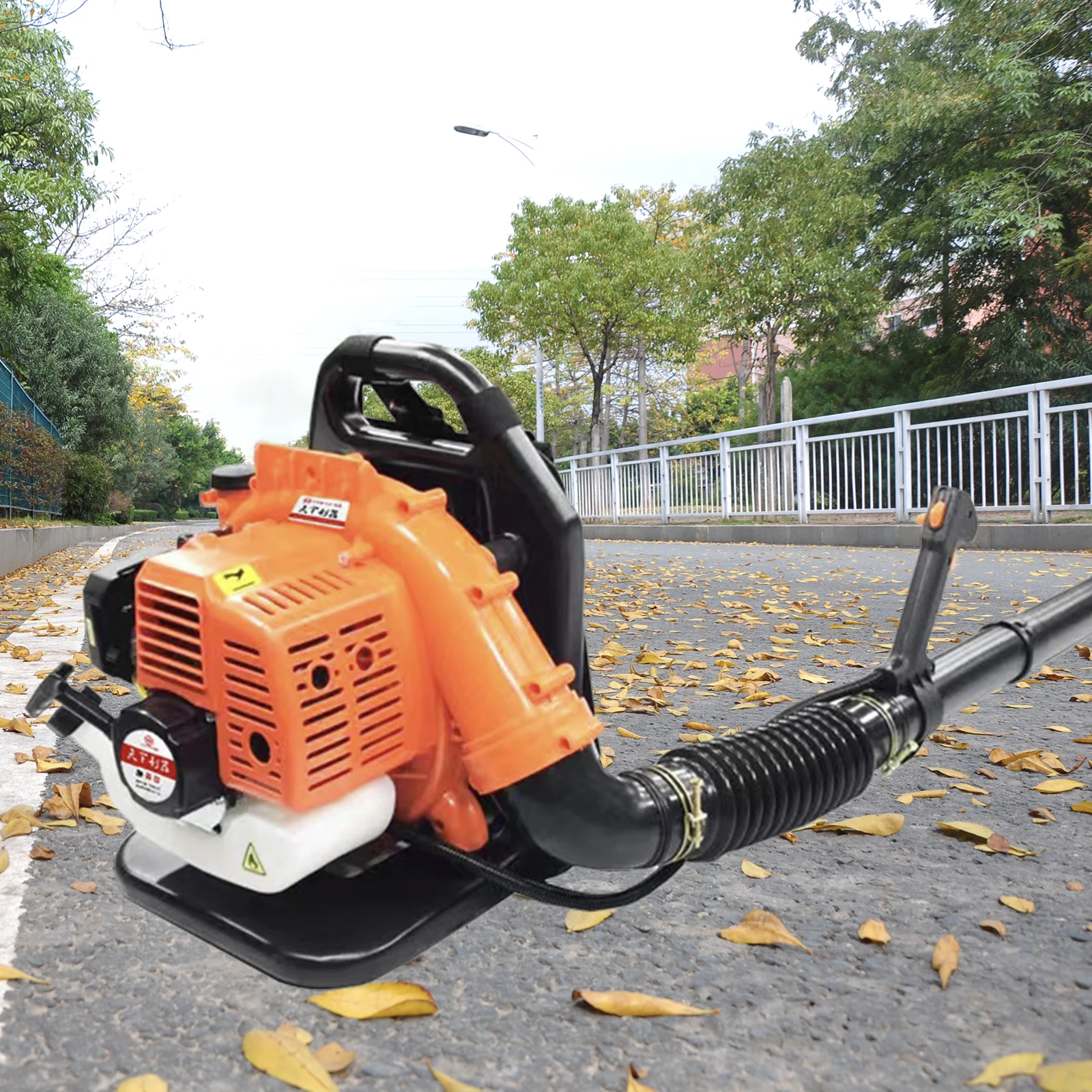 Two-stroke Engine Gas Powered Leaf Blower With Silencers