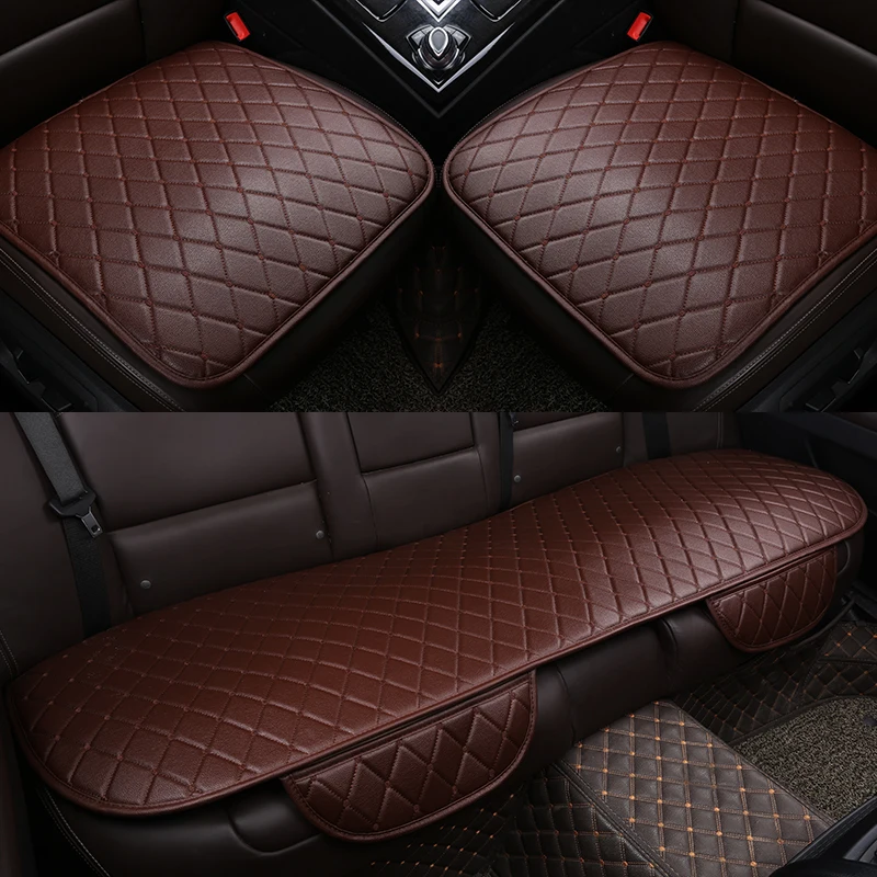 

Car Seat Cover Front Rear Linen Fabric Cushion Breathable Protector Mat Pad Universal Auto Interior Styling Truck SUV Van