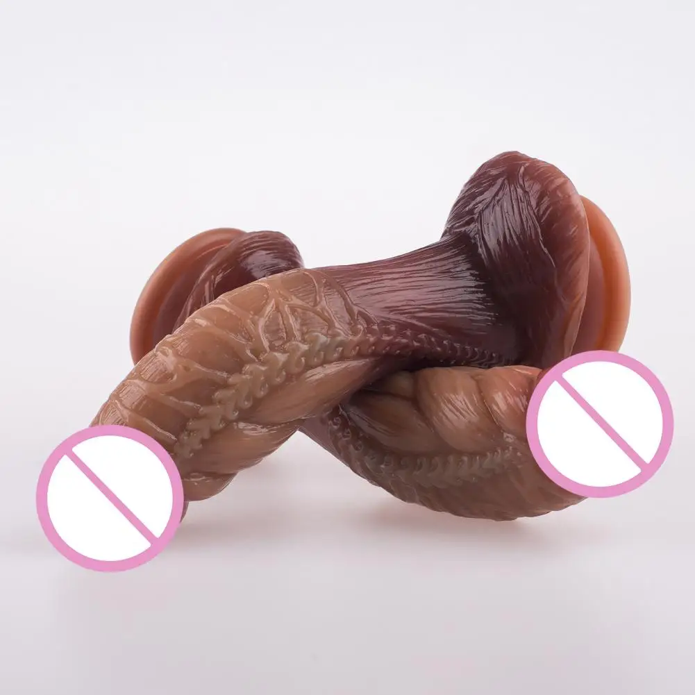 Convenient Functional Anal Plug Sex Toy Liquid Silicone Butt Unique Alien Shape for Women