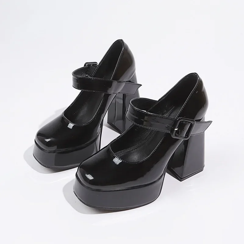 Женские ботильоны на высоком каблуке осенний дизайн туфли платформе с