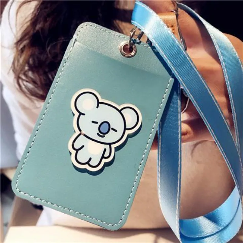 Фото Защитный чехол-ремешок для школьной карты питания BT21 Koya RJ Shooky Man Chimmy Tata Cooky Creative Personality для мальчиков и девочек №5