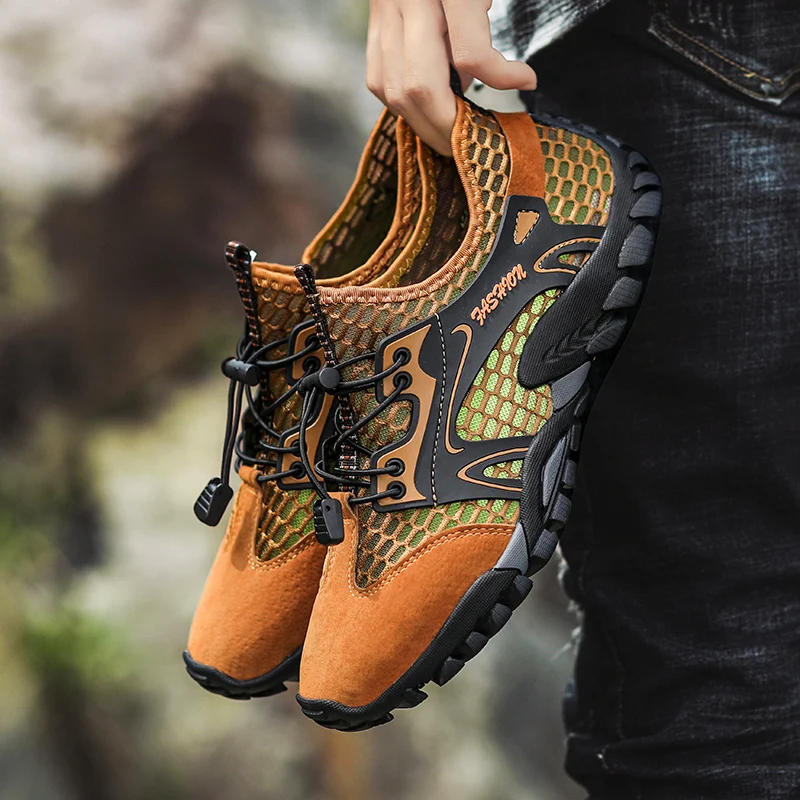 New Men Hiking Shoes Outdoor Non-Slip Wading Shoe Combat Army Boots Desert Training Trekking Sneakers 2022 Free Shipping 50 Size